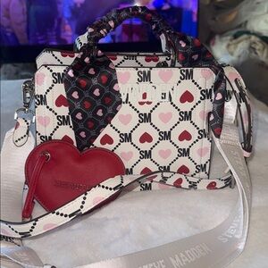Steve Madden Heart Bevelyn Handbag with Scarf